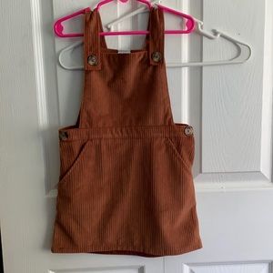 Cute fall overall dress!